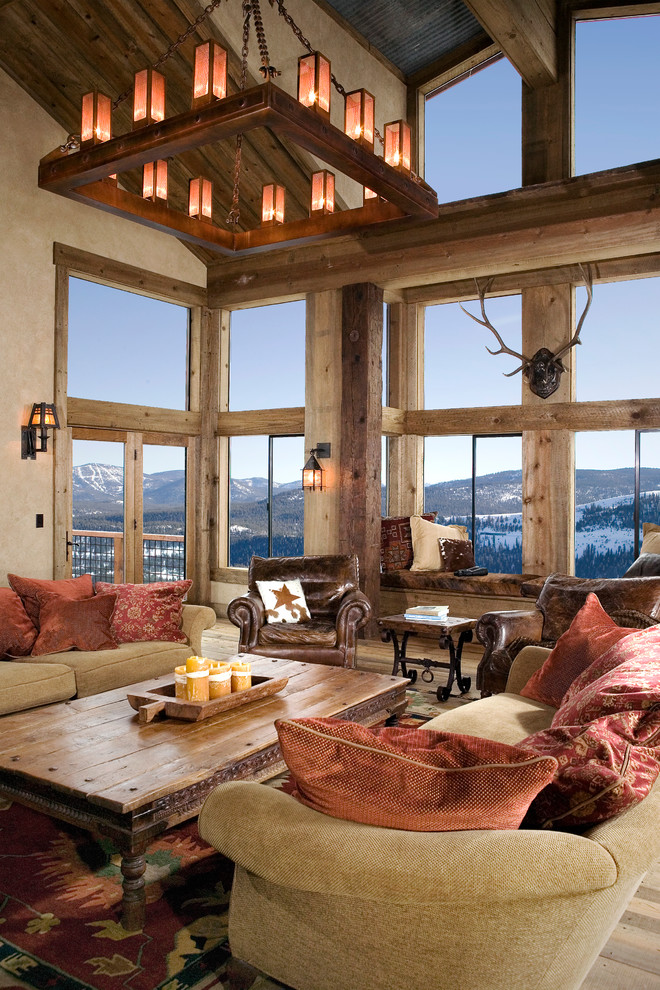Inspiration for a large country living room in San Francisco.