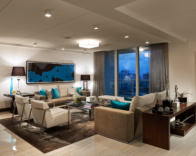 Penthouse modern-wohnbereich