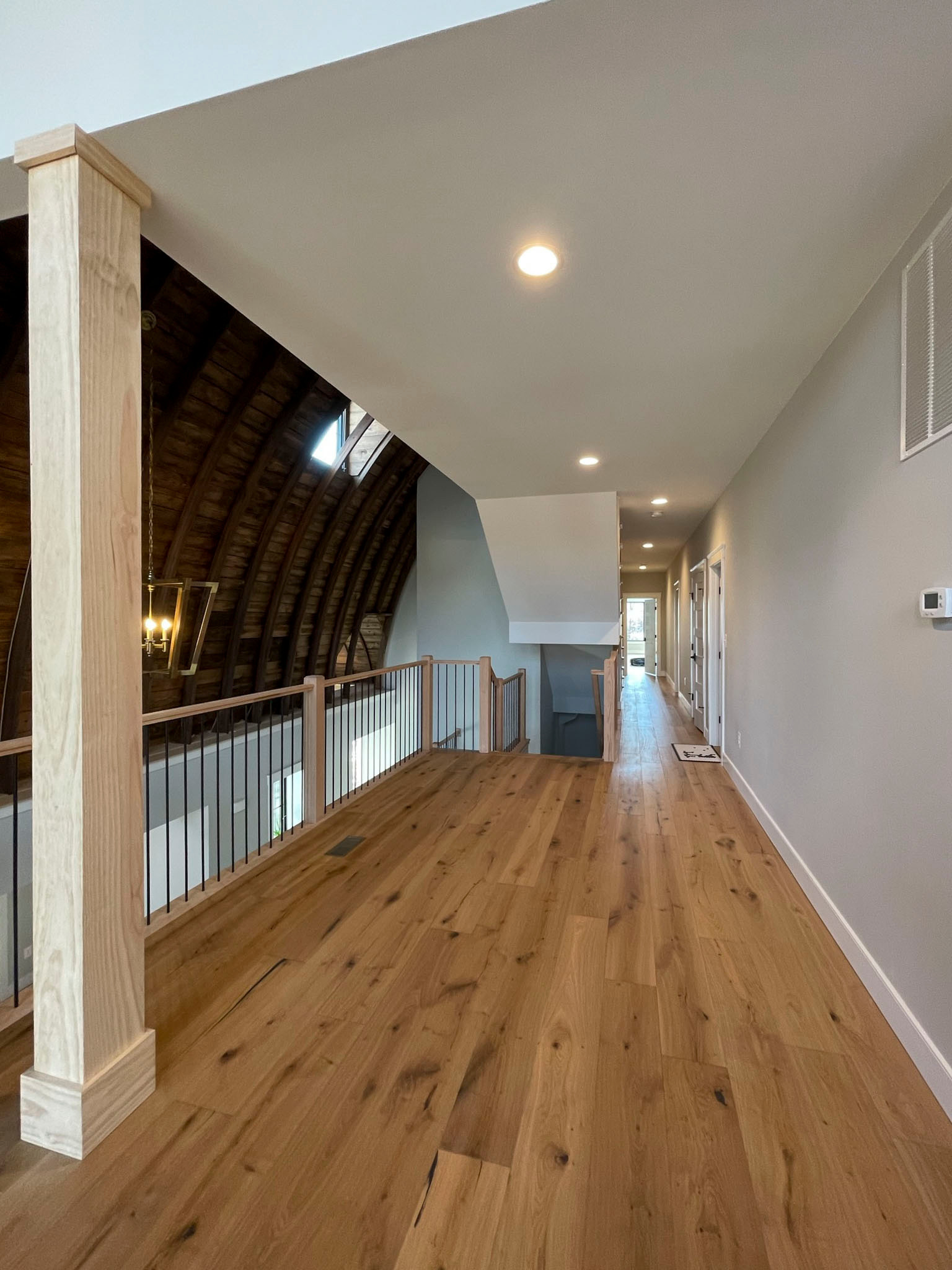 102_Straight-Freestanding Stairs/Landing in Barn Style Home, Leesburg VA 20175