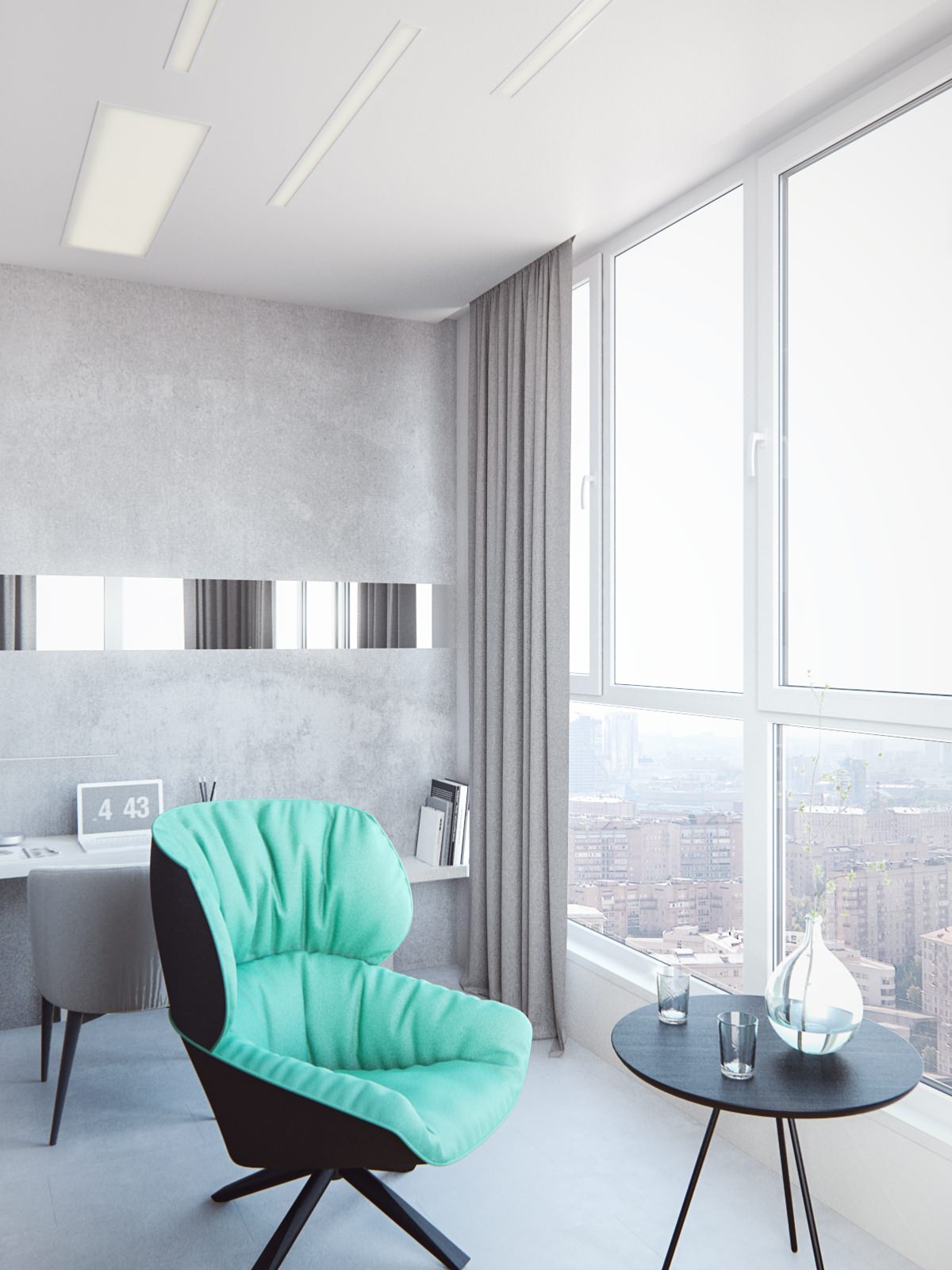 Apartment 80 m2 minimalism style