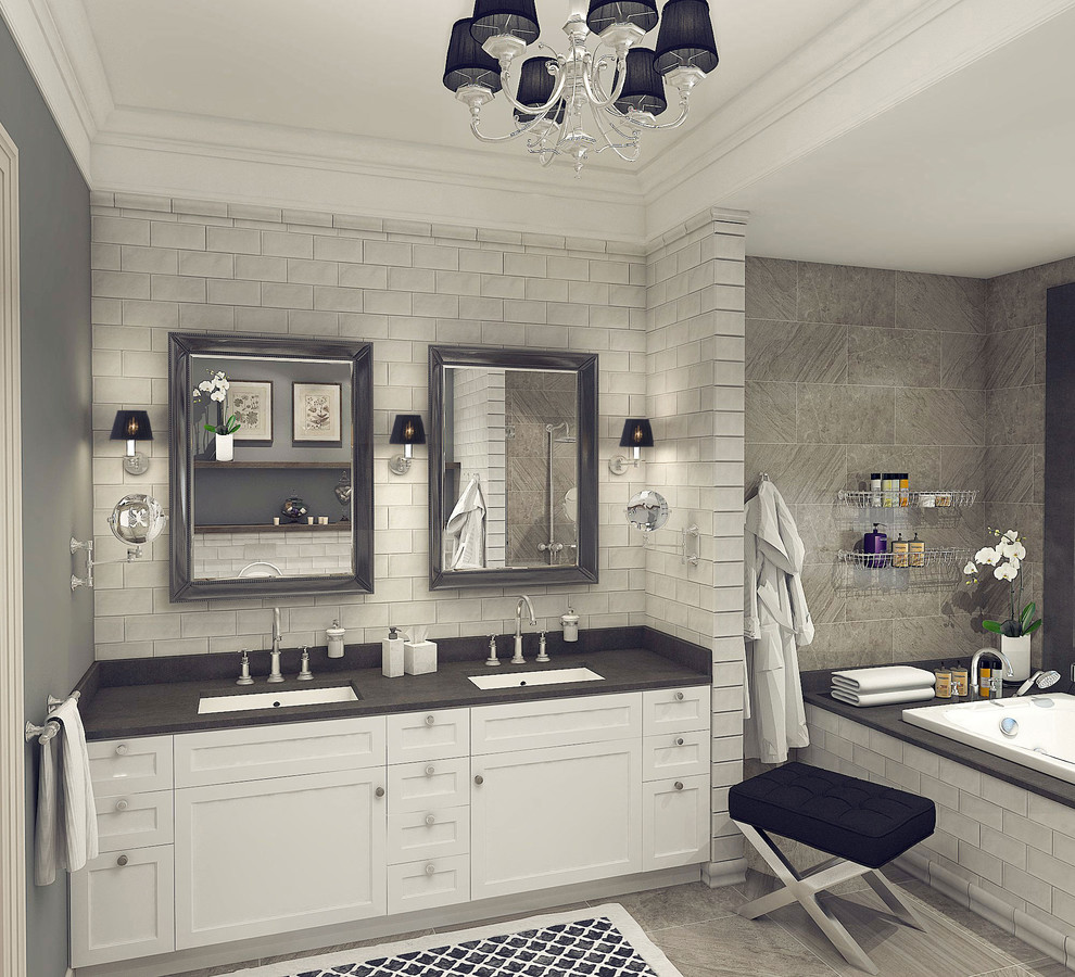 Ванная комната  в стиле современной классики