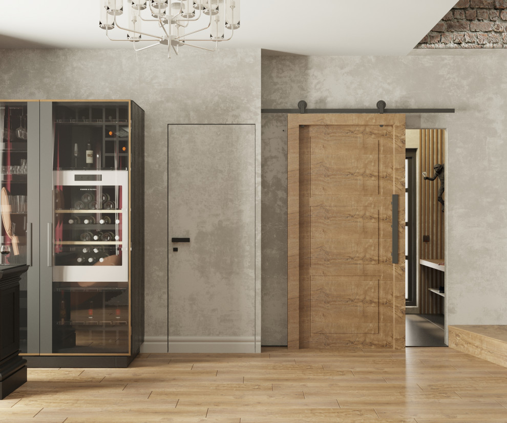 Прихожая и Гостиная в загородном доме