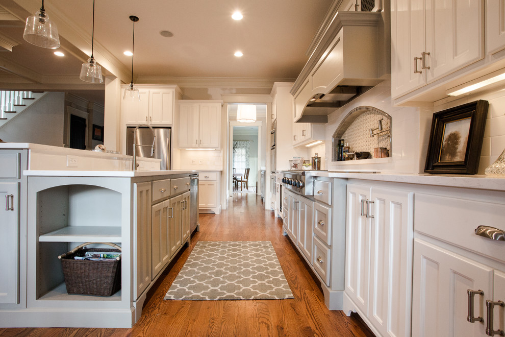 Inspiration for a large transitional kitchen remodel in Atlanta