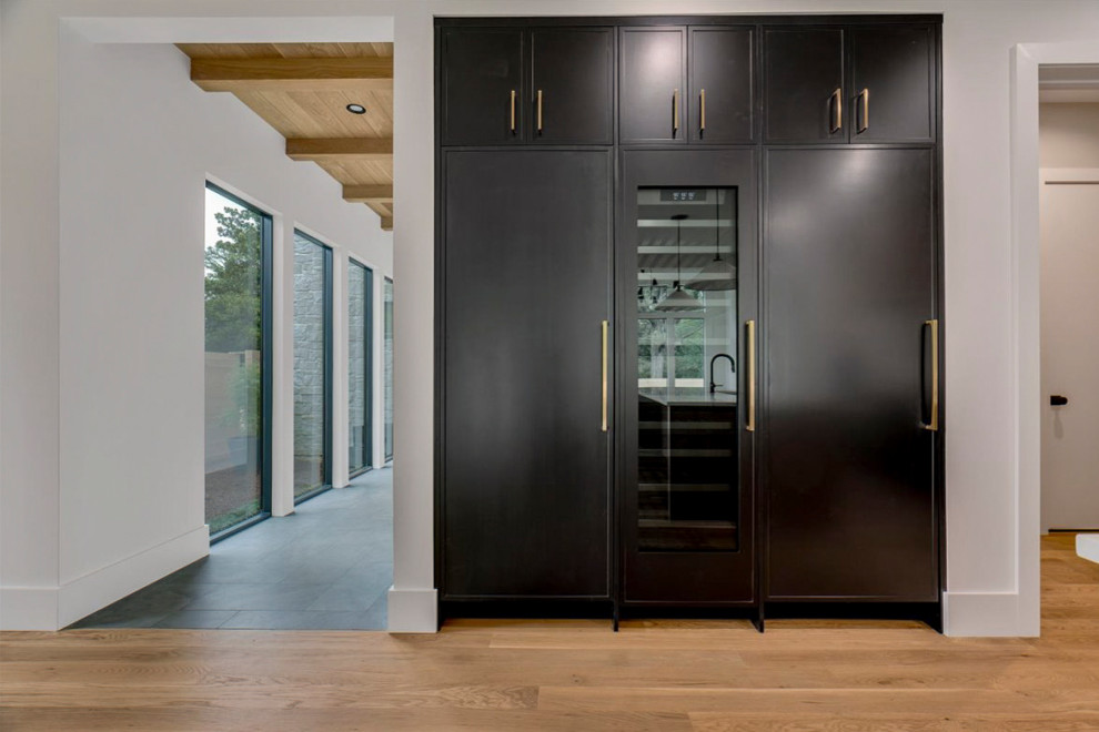 Example of a transitional kitchen design in Raleigh