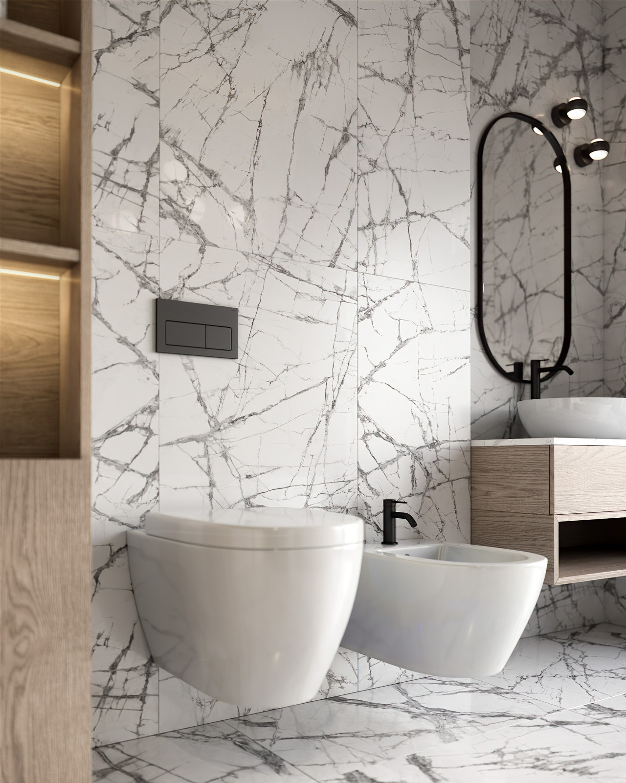 Детали. Мастер-ванная. Второй этаж.