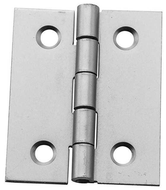 National Hardware N211014 Hinges, 11/2 x 11/4, Satin Nickel Hinges