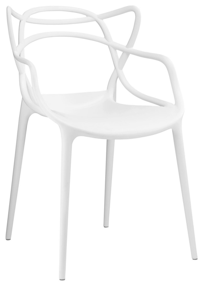 Entangled Dining Armchair, White
