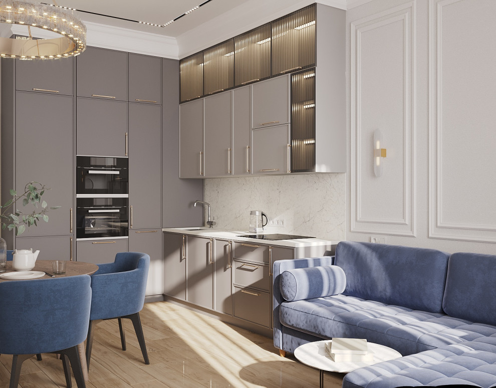 Проект однокомнатной квартиры в ЖК «Серебряный фонтан» г. Москва