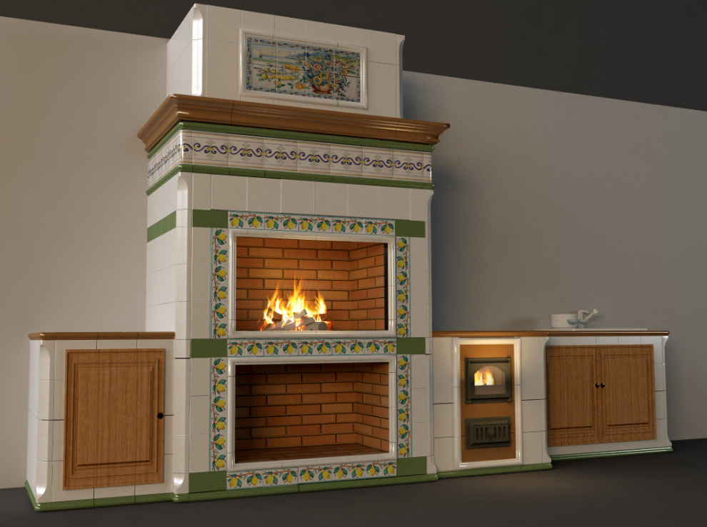 барбекю-комплекс в изразце