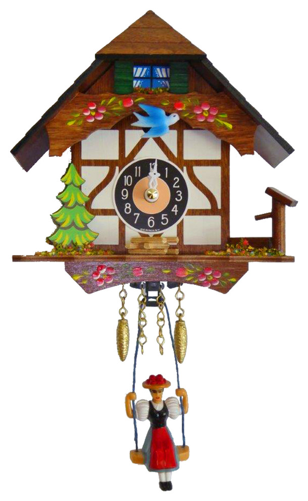Engstler Battery-Operated Clock- Mini Size With Music/Chimes