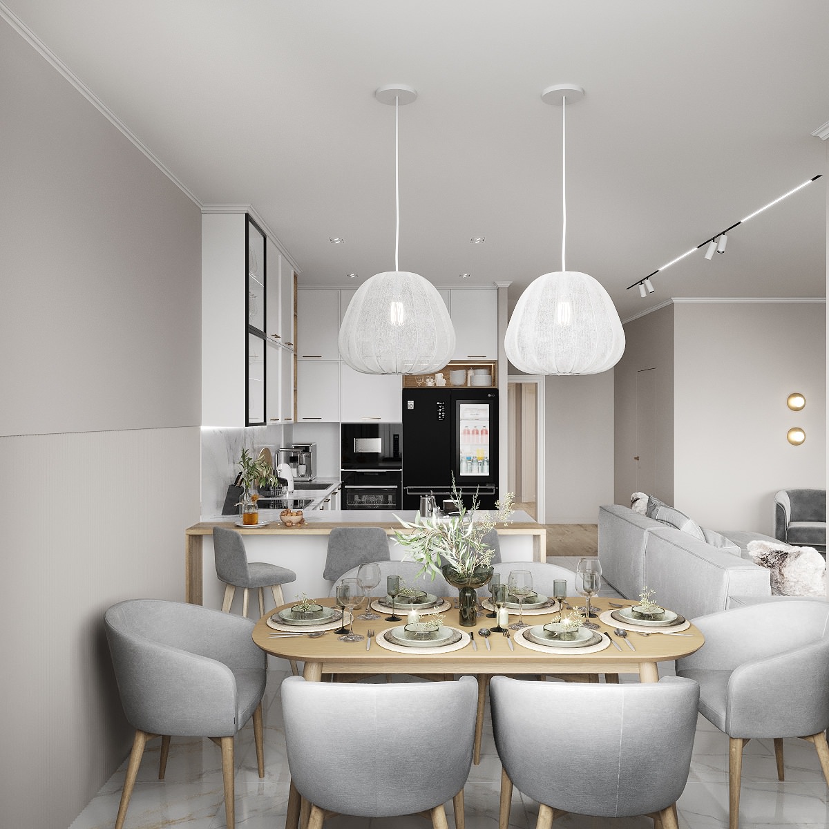 Проект квартиры 109 кв.м для семьи из г. Кемерово