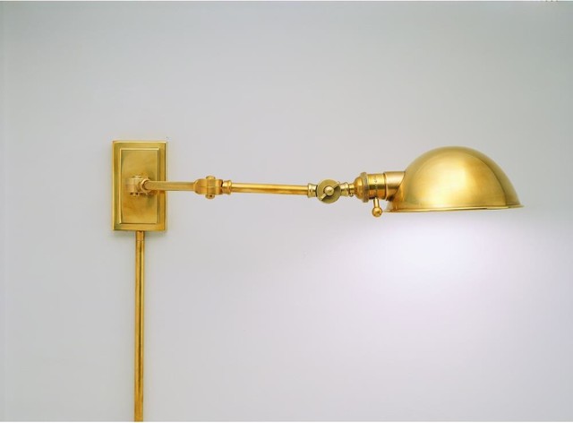 Robert Abbey-1874-Ant Bee - One Light Swing Arm Pharmacy Style Wall Lamp