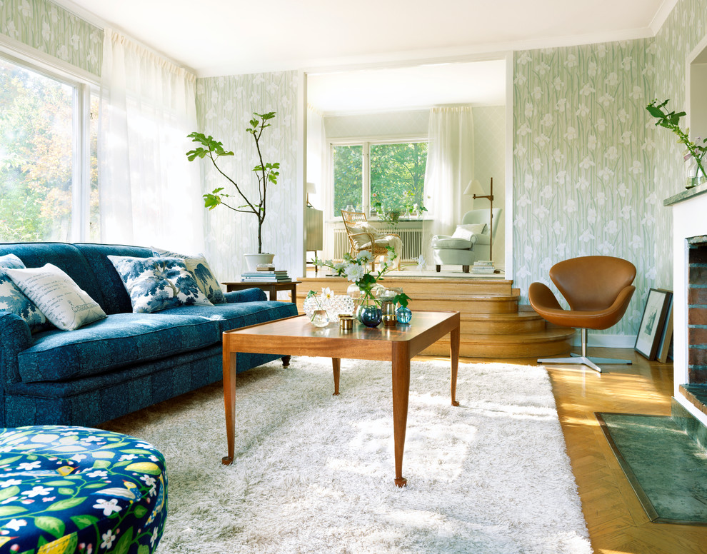 Klassisk inredning av ett vardagsrum