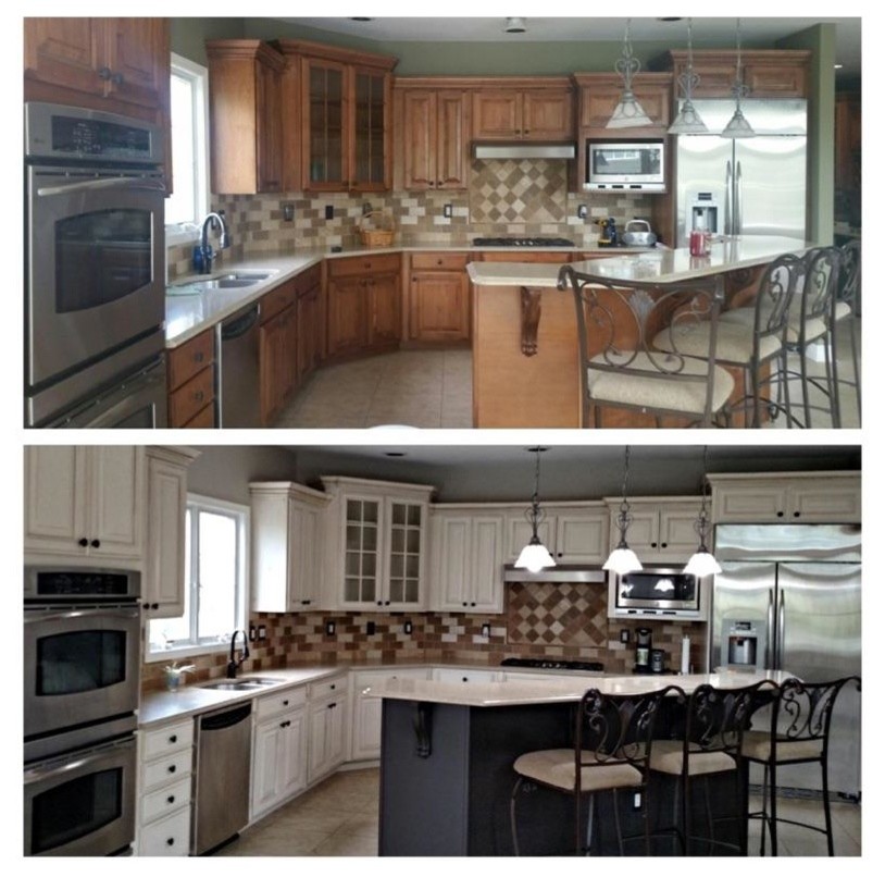 Kitchen Before and After at a fraction of the cost!