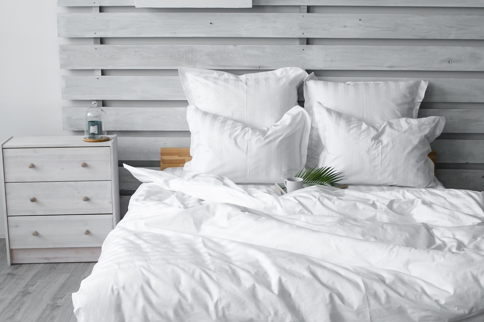 Однотонное постельное белье - белый