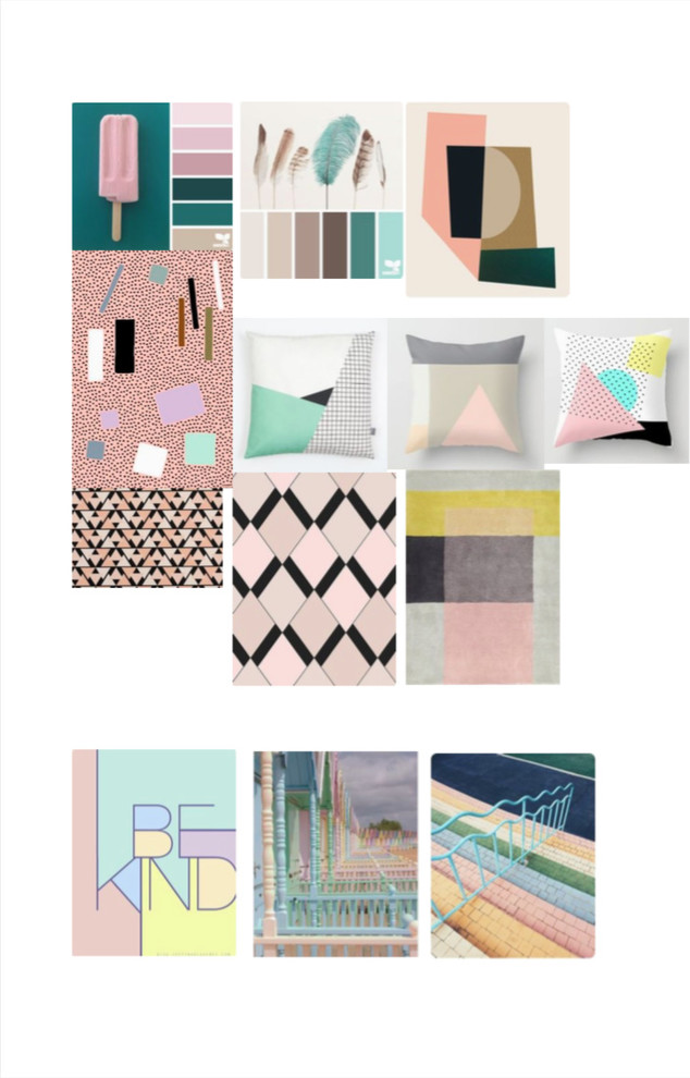 Мини-отель. Mood boards, развертки