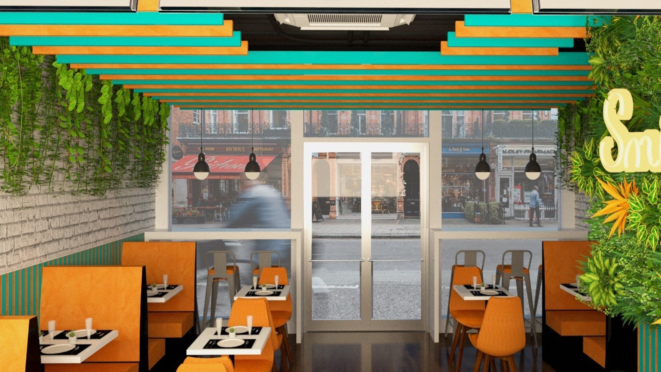 Urban Oasis Cafe in Shoreditch