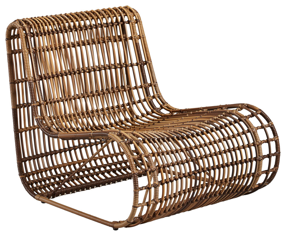 Point Reyes All Weather Wicker Lounge Chair with Aluminum Frame
