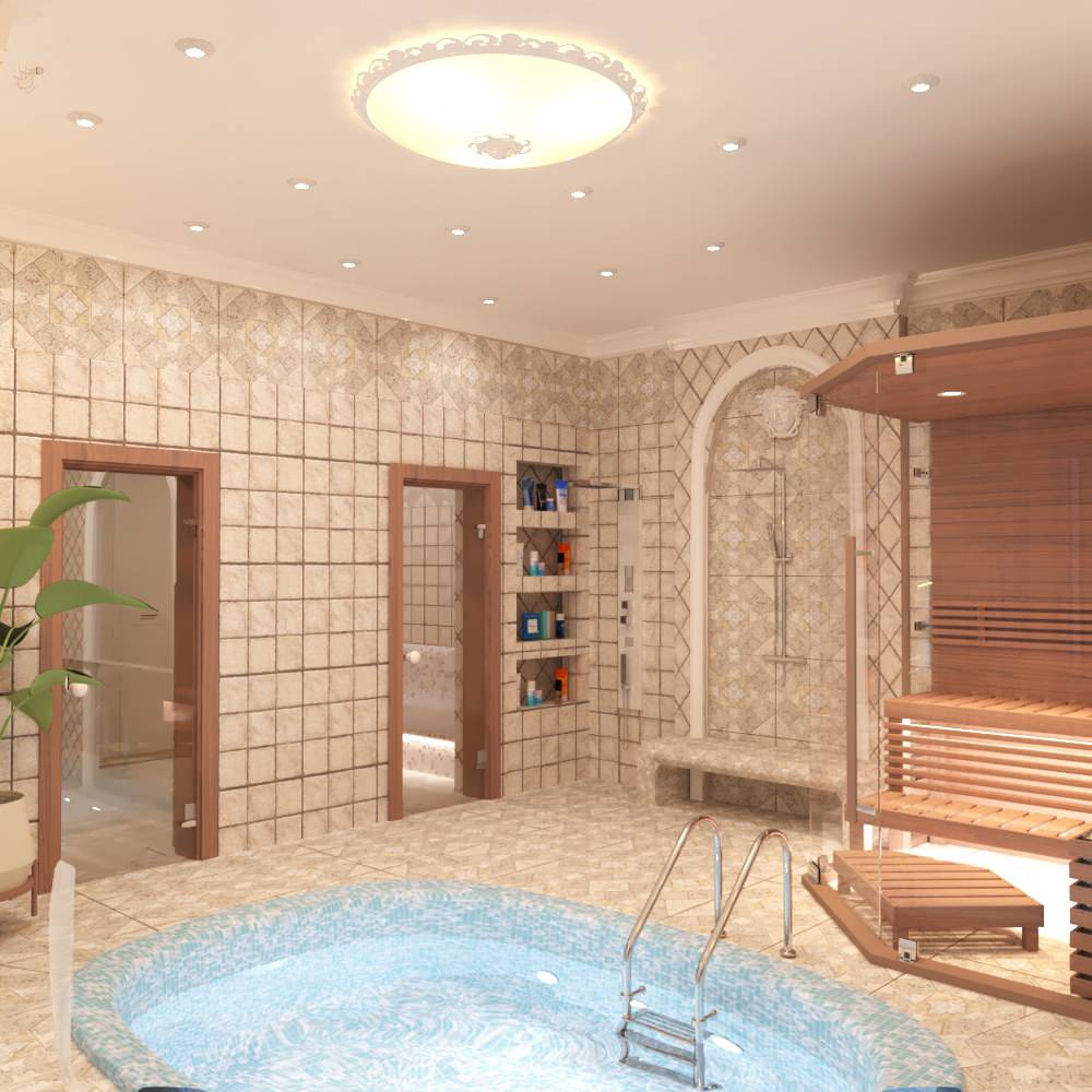 Дизайн зоны барбекю, басена