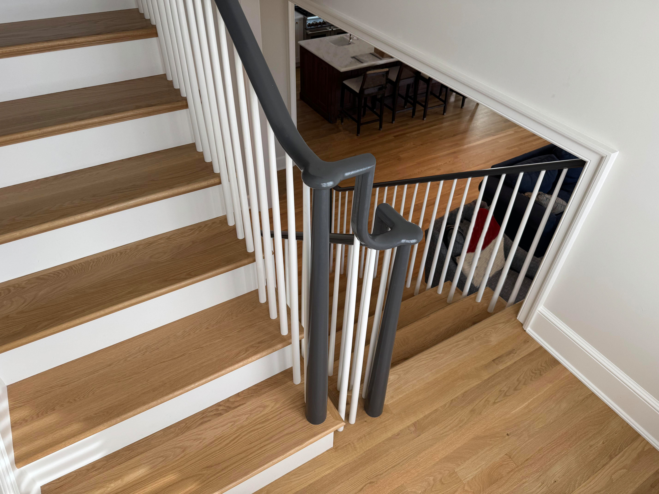 142_Airy Staircase with Over the Post Balustrade, Arlington, VA