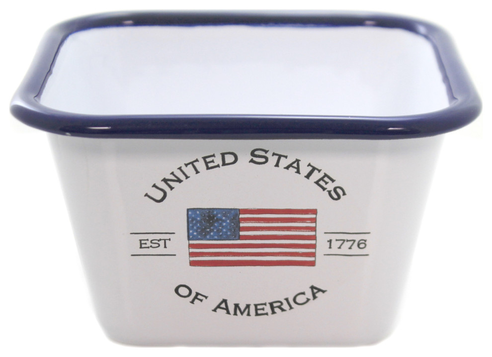 Tabletop Usa Enamelware Bowl United States America Baf18360