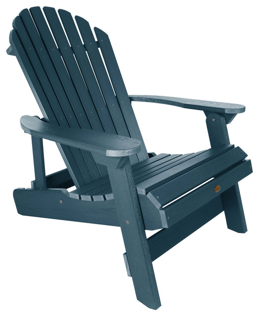 King Hamilton Folding Patio Adirondack Chair & Ottoman Nantucket Blue – highwood For Sale