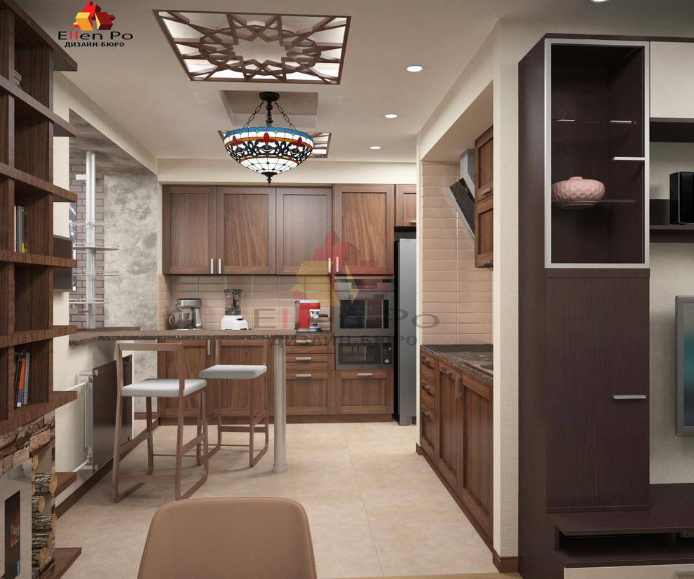 Дизайн трех-комнатной квартиры с элементами лофт и восточной культуры.