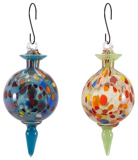 2 Pc 12 25 In Aviary Bird Feeder Set Contemporary Bird