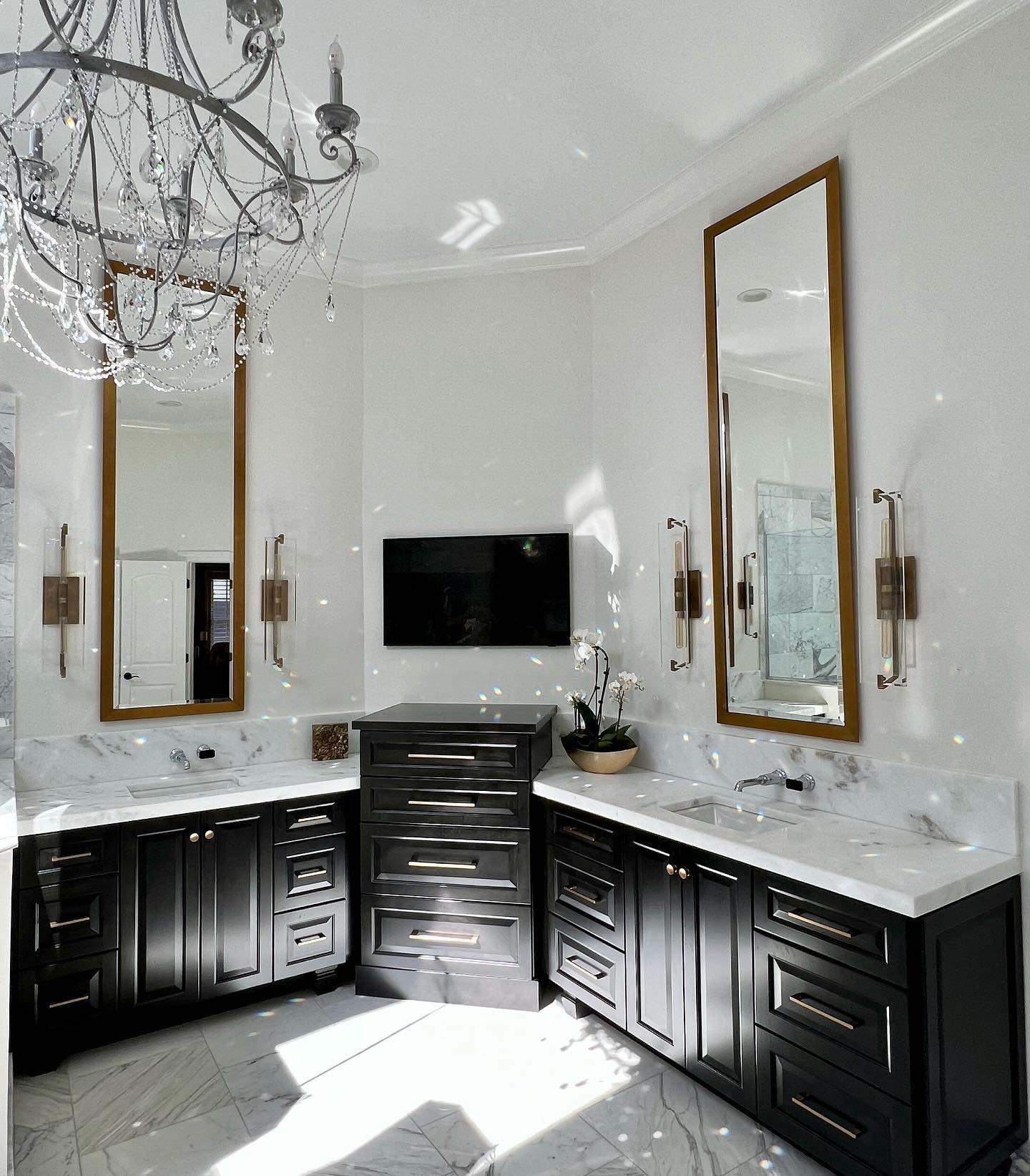 Beautiful Marble Master Bathroom