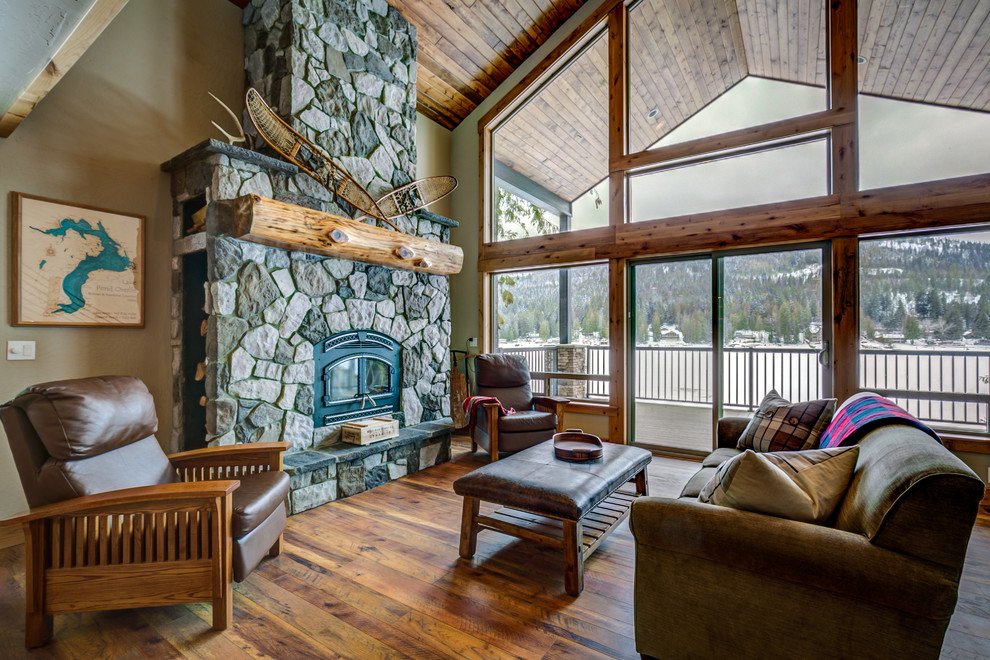 Inspiration for a rustic home design remodel in Seattle