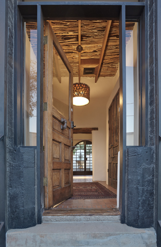 Mountain style entryway photo in Phoenix