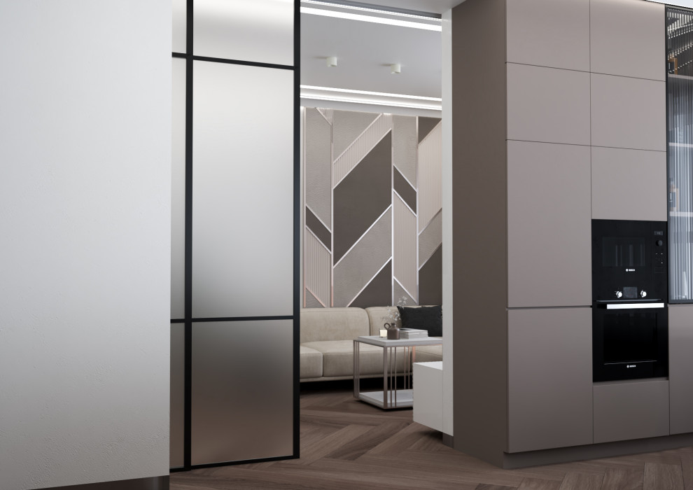 Кухня-гостиная для студии NEFORMAT г.Екатеринбург