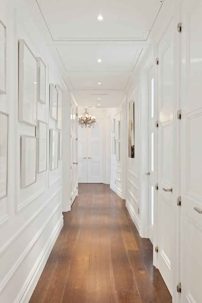 Design ideas for a contemporary hallway in New York.