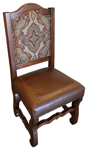 Elegant Rustic Dining Chair, Lt Old Mexico