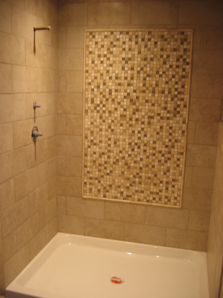 Bathroom - rustic bathroom idea in Seattle