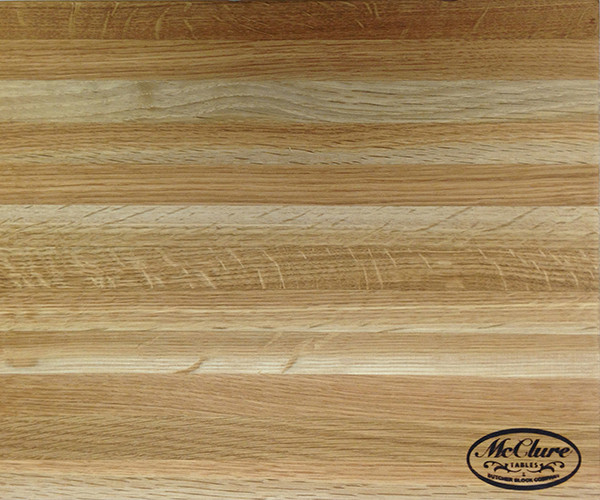 Edge Grain Red Oak Butcher Block Cutting Board Detroit by McClure Tables