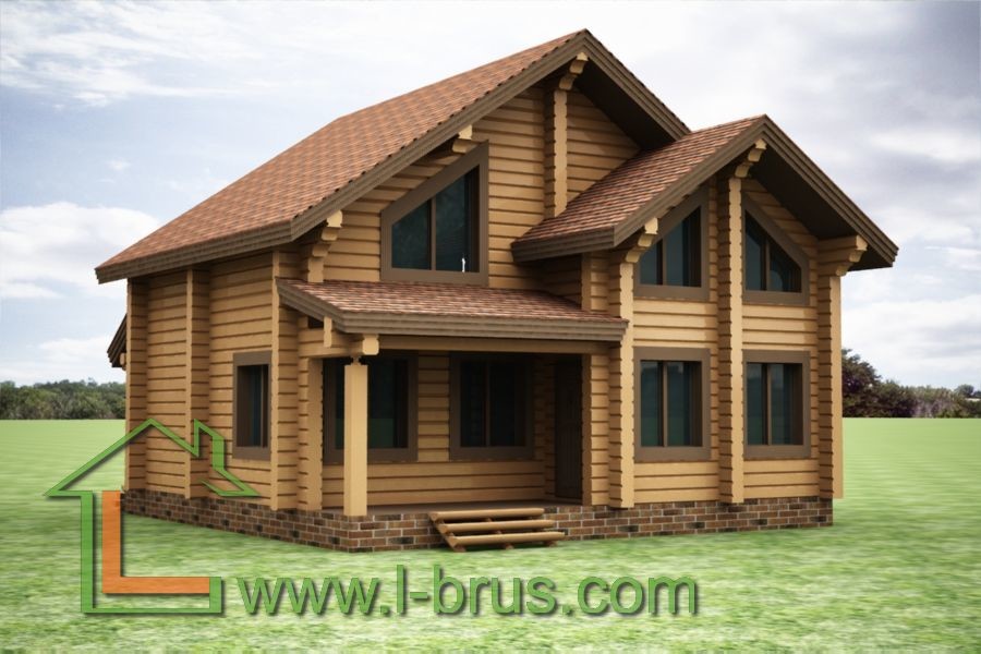 Проекты домов из профилированного бруса