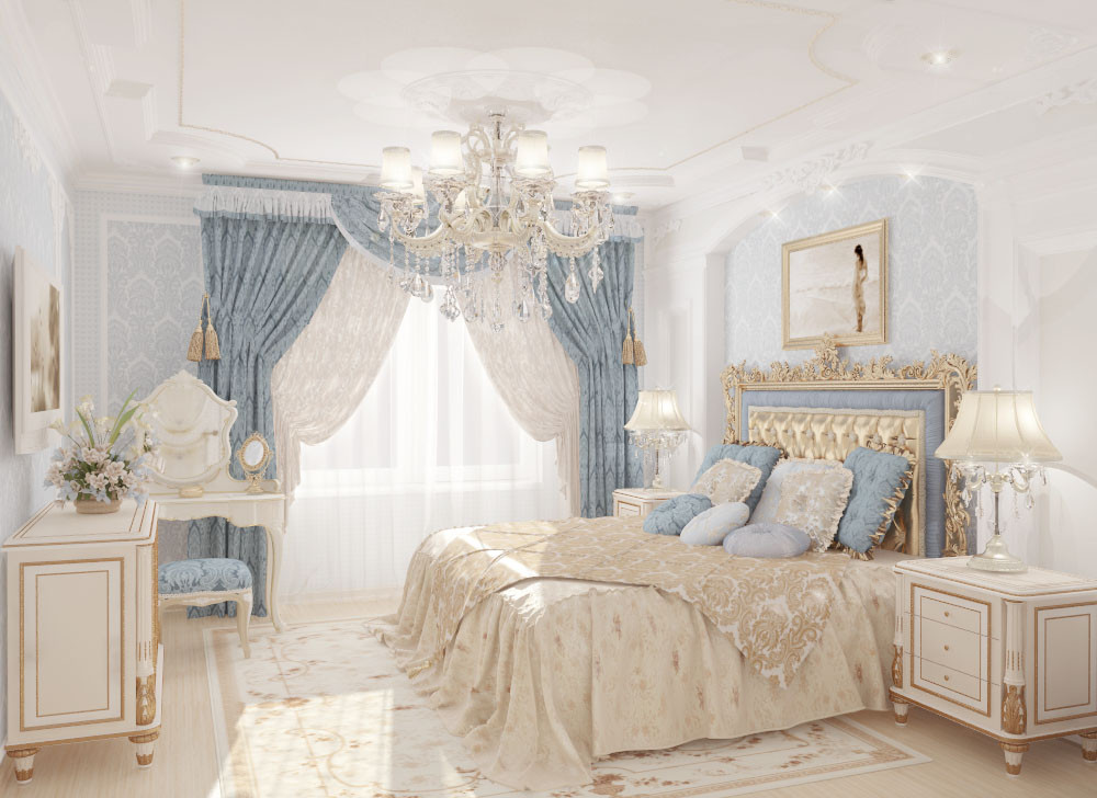 Квартира в бежевых тонах в стиле неоклассика