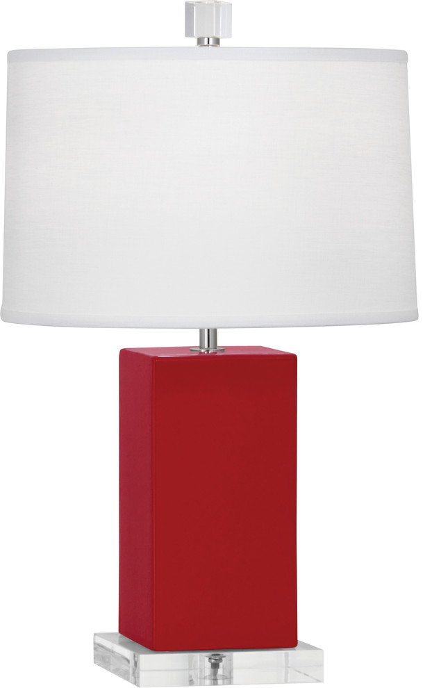 Robert Abbey Harvey Accent Lamp, Ruby Red
