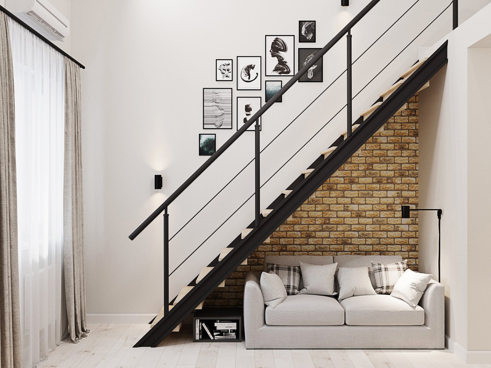 студия с антресолью