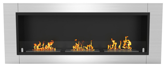 Lenox 54 Ventless Built Recessed Bio, Wall Mounted Propane Fireplaces Ventless