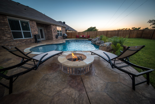 Fire Pit american-southwest-swimming-pool-and-hot-tub