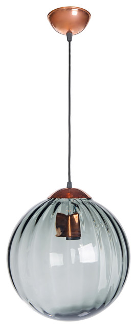 Arran Copper Pendant Light, Grey