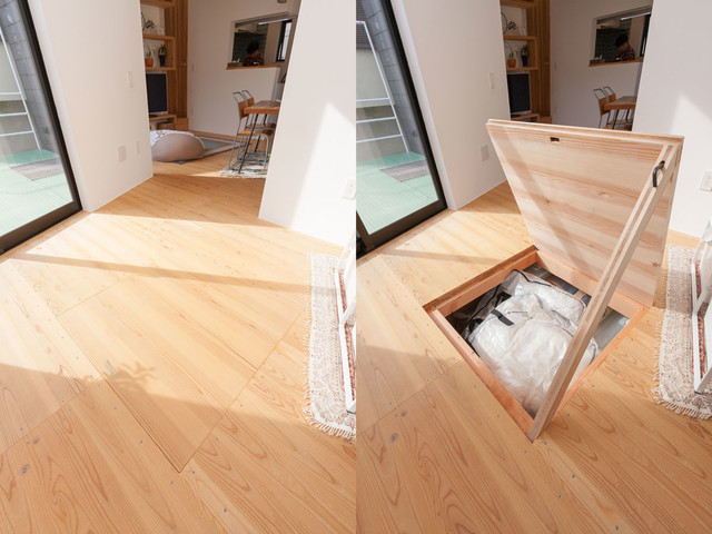 藤沢 本鵠沼 坪台形変形狭小敷地に建つコンパクト狭小住宅 Moderno Armario Otras Zonas De ミナトデザイン1級建築士事務所 Houzz