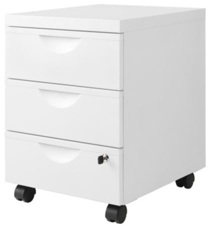 ERIK Drawer unit w 3 drawers on casters