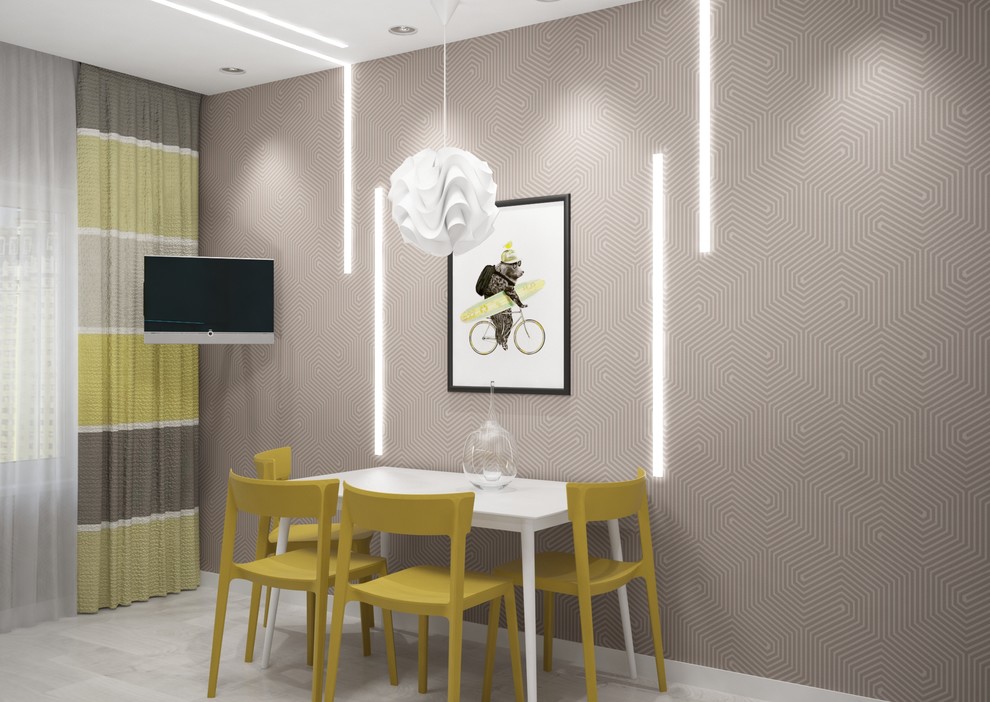 Яркая квартира для молодой пары