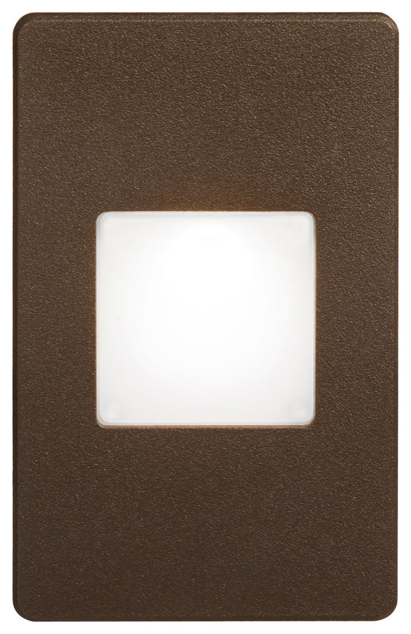 LED 1-Light LED Step/Wall Light, Bronze