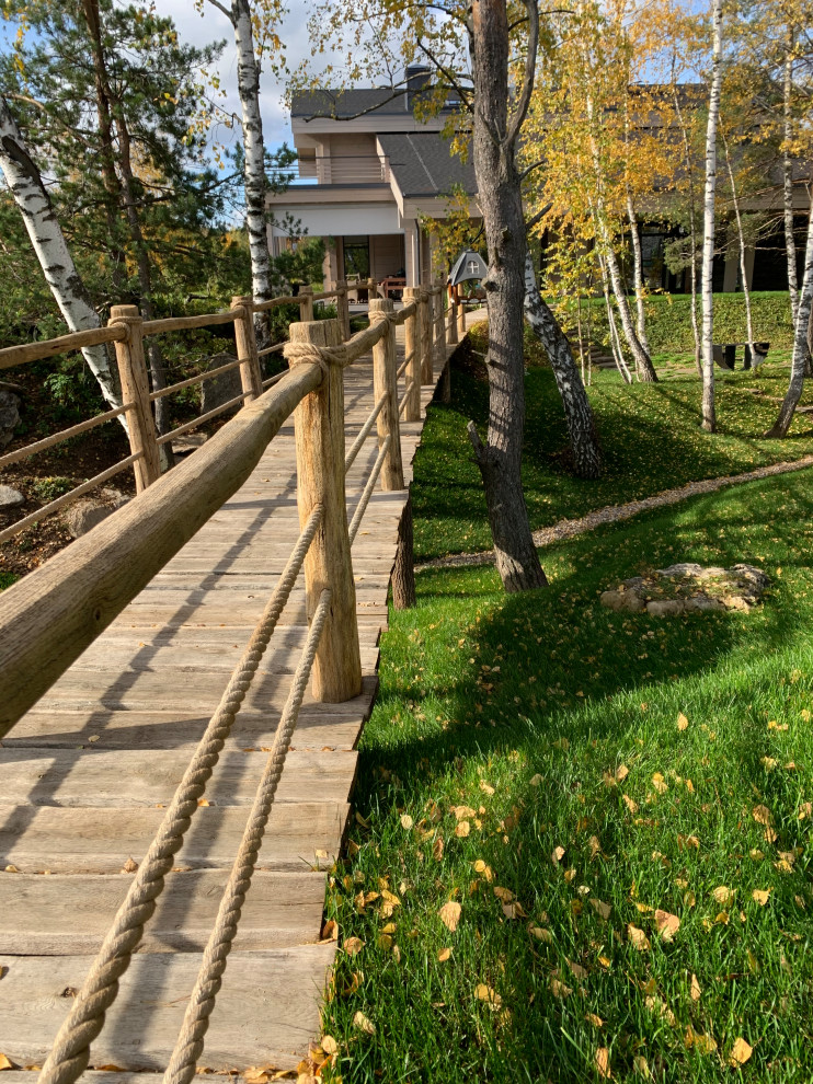 Проект сада с водоемом