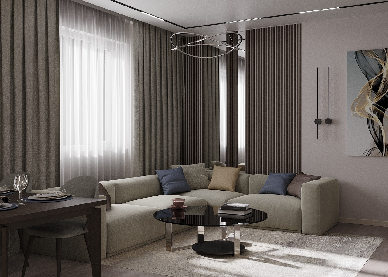 Кухня-гостинная