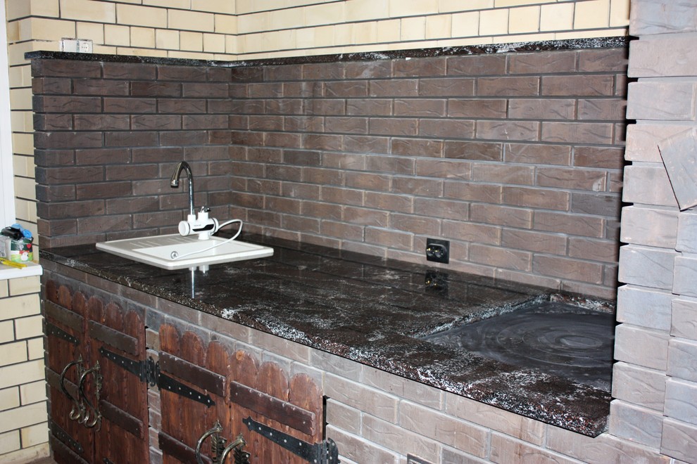 Столешница-барбекю из гранта т.30мм